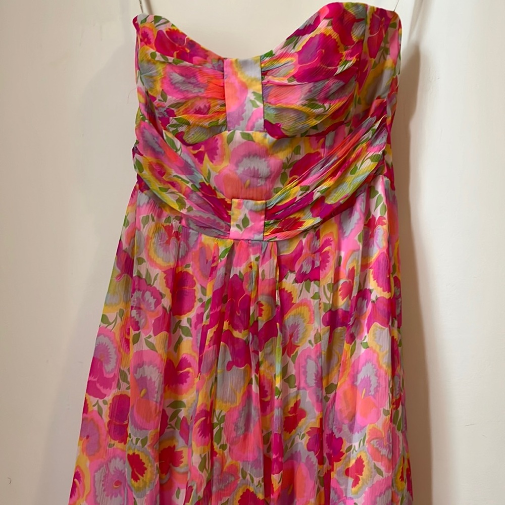 Vintage Nanette Lepere floral flowy dress